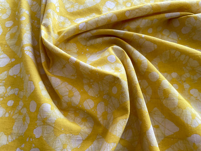 Baumwolle Batik Gelb 1