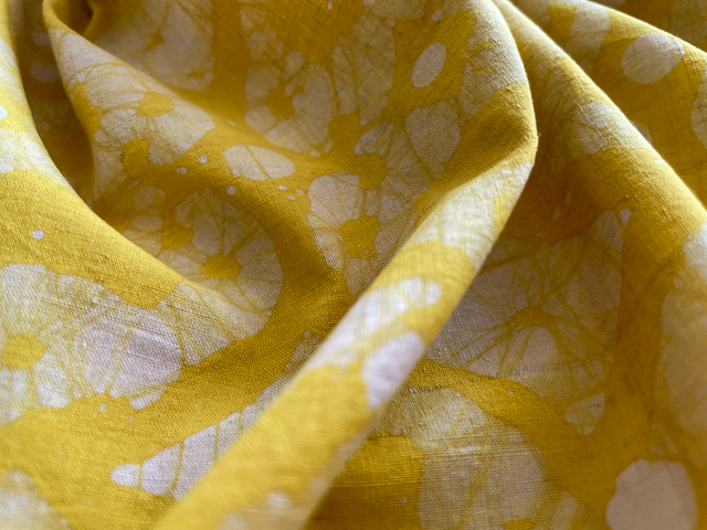 Baumwolle Batik Gelb 2