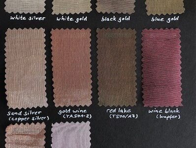 Organza Metallic Farbkarte