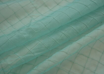 Organza Pintuck türkis