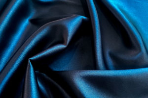 Stretch Satin Schwarz-Blau