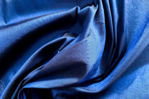 Dupionseide Royalblack – Blau