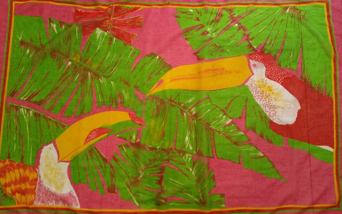 strandtuch tukan pink