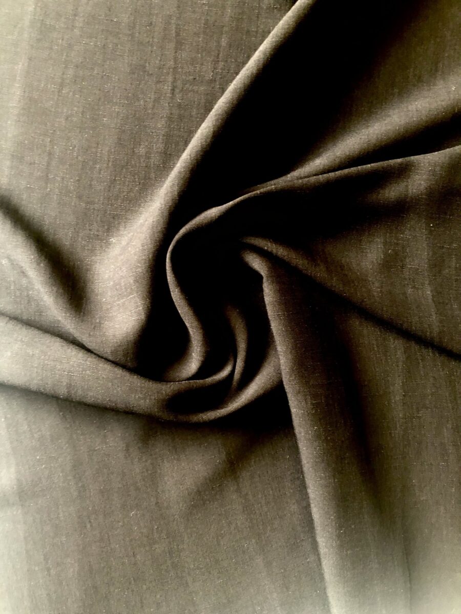 leinen viskose schwarz