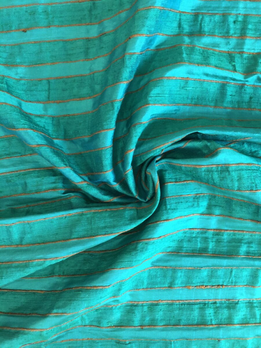 dupionseide grünstreifen