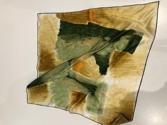 halstuch fifties grün gold