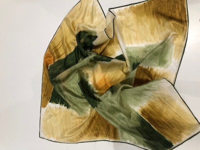 halstuch fifties grün gold