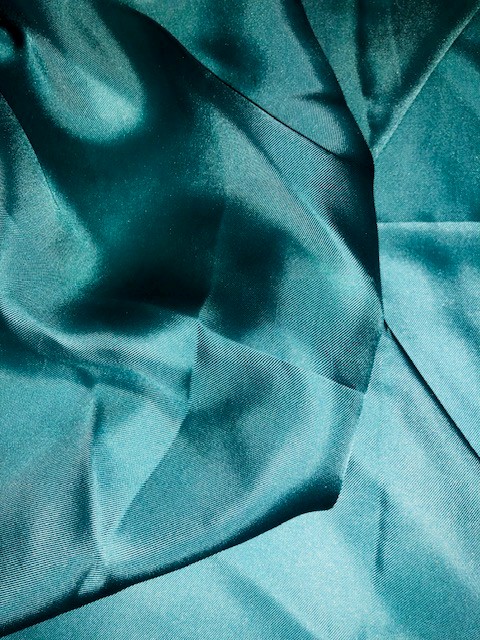 seiden halstuch petrol