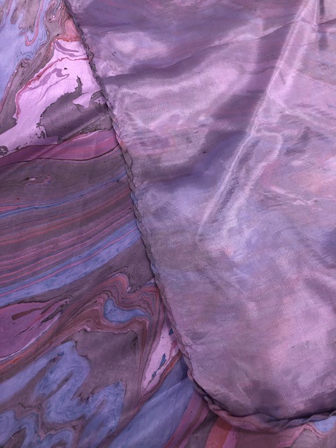 seidentuch marmorstein lila