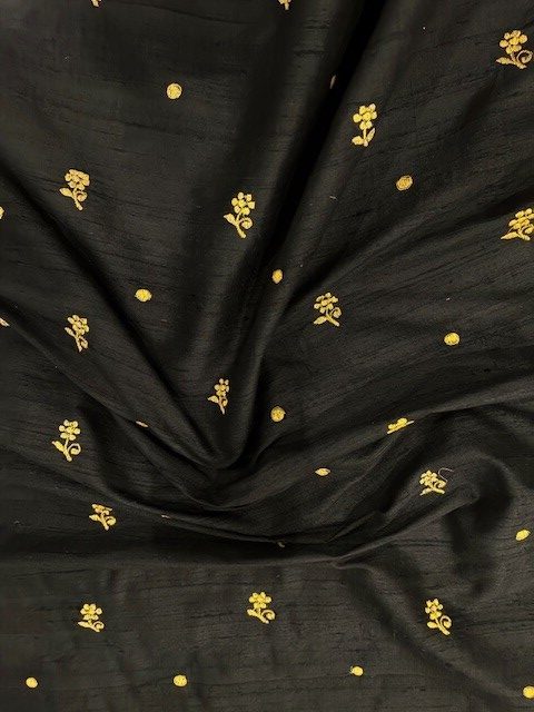 dupionseide goldblume