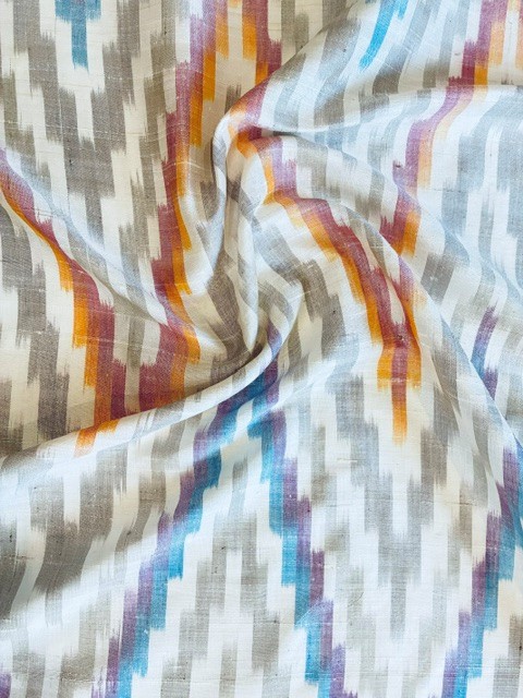 dupionseide ikat optika