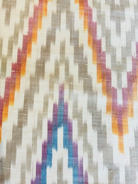 dupionseide ikat optika