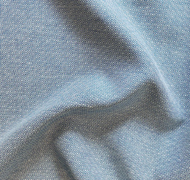 leinen baumwoll jacquard hellblau